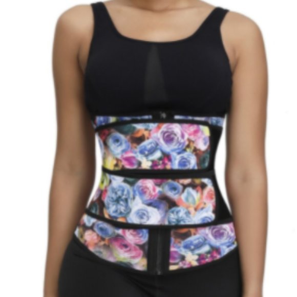 Other - Rose Print Latex Waist Trainer